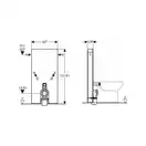 Инсталляция для напольного унитаза GEBERIT Monolith Premium 131.001.SJ.1 (стекло черное) (131.001.SJ.1) фото 3 Aquada.com.ua