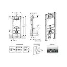 Инсталляция Geberit Duofix 458.161.21.1 (4-в-1) комплект (клавиша хром) + Гигиенический душ Paffoni Tweet Round Mix (цвет - хром) (458.161.21.1+ZDUP110CR) фото 2 Aquada.com.ua