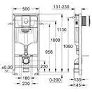 Grohe Rapid SL Система інсталяції для унітазу, хром (38721001)