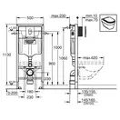 Grohe Rapid SL Система инсталляции 3 в 1, хром (38772001)