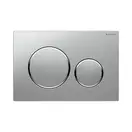 GEBERIT SIGMA 20 cмывная клавиша, двойной смыв, хром матовый/хром глянцевый/хром матовый (115.882.KN.1) фото 1 Aquada.com.ua
