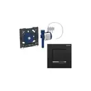 Система пневматического управления смывом писсуара Geberit Sigma 30 (пластик чёрный/глянцевый хром) (116.017.KM.1) фото 2 Aquada.com.ua