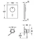 GROHE Смывная клавиша, инфракрасная, цвет нерж.сталь Tectron Skate (37419SD0) фото 2 Aquada.com.ua