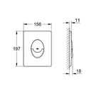 Grohe Skate Air Панель смыва, SuperSteel (38505SH0)