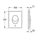 Grohe Skate Air Панель смыва, SuperSteel (38505SH0)