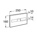 Спускная кнопка PL2 Dual, матовая Roca Pro (A890096002)
