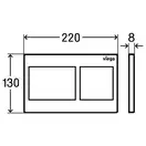 Панель смыва Viega Prevista Visign for Style 21 цвет матовый хром (773243) фото 3 Aquada.com.ua