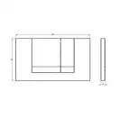 VILLEROY & BOCH VICONNECT PRO клавиша смыва, хром (92214361) фото 2 Aquada.com.ua