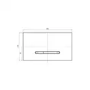 Кнопка смыва Villeroy & Boch ViConnect E300 (белый матовый/хром) (922169N5) фото 2 Aquada.com.ua