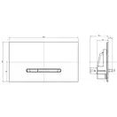 Клавиша смыва Villeroy & Boch ViConnect E300, хром матовый (92218069) фото 3 Aquada.com.ua