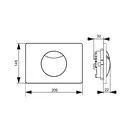 VILLEROY & BOCH Клавиша смыва Villeroy&Boch ViConnect (92248568) белая фото 2 Aquada.com.ua