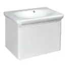 Тумба с раковиной Devit Fly 640 x 500 x 510 мм белый глянец (0020120W) фото 1 Aquada.com.ua