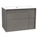 Тумба с раковиной 80 см Devit City, серый (0021160G) фото 1 Aquada.com.ua