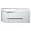Тумба с умывальником 120 см Devit Fly, белый глянцевый (0022120) фото 2 Aquada.com.ua