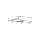 DURAVIT HAPPY D 2 консоль 120см (цвет белый глянец) (025C-22) фото 2 Aquada.com.ua