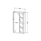 Шкаф зеркальный Duravit 2nd Floor с подсветкой, петли справа 1800 х 1000 х 360 мм (2F9158R5959) фото 4 Aquada.com.ua