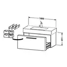 Тумба подвесная Duravit Fogo 1000 х 462 /380 мм (FO957302626) фото 2 Aquada.com.ua