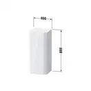 Шкафчик подвесной Duravit Happy D.2 Plus 40 х 36 х h88 см, орех брашированный (HP1260L6969) фото 2 Aquada.com.ua