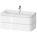 Тумба подвесная с раковиной c-shaped Duravit Happy D.2 Plus 97,5 х 49 см, белый глянец (HP4348E2222) фото 1 Aquada.com.ua