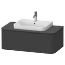 Тумбочка для подвесной консоли Duravit Happy D.2 Plus 100 х 55 см, графит суперматовый (HP494108080) фото 1 Aquada.com.ua
