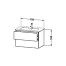 Тумба для раковины подвесная 820x481 мм Duravit L-cube дуб брашированный (LC6241/12) фото 2 Aquada.com.ua