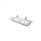 Комплект мебели тумба подвесная с двойной раковиной Duravit XSquare 128 х 47,8 см (XS407504747+2336130000) фото 2 Aquada.com.ua