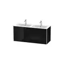 Комплект мебели тумба подвесная с двойной раковиной Duravit XSquare 128 х 47,8 см (XS417504040+2336130000) фото 1 Aquada.com.ua