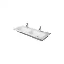 Комплект мебели тумба подвесная с двойной раковиной Duravit XSquare 128 х 47,8 см (XS417509797+2336130000) фото 2 Aquada.com.ua