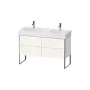 Комплект мебели тумба с двойной раковиной Duravit XSquare 118,4 х 46 см (XS445602222+23531200141) фото 1 Aquada.com.ua