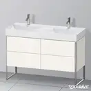 Комплект мебели тумба с двойной раковиной Duravit XSquare 118,4 х 46 см (XS445602222+23531200141) фото 3 Aquada.com.ua