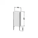 Шкафчик напольный Duravit XViu 40 x 24 х h113 см, графит матовый (XV1305LB149) фото 3 Aquada.com.ua