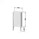 Шкафчик напольный Duravit XViu 50 x 24 х h113 см, голубой глянцевый лак (XV1306LB147) фото 2 Aquada.com.ua