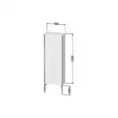 Шкафчик напольный Duravit XViu 50 x 24 х h157 см, графит матовый (XV1316LB149) фото 3 Aquada.com.ua