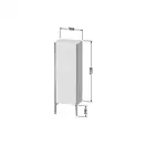 Шкафчик напольный Duravit XViu 50 x 36 х h157 см, синий глянцевый лак (XV1326LB147) фото 2 Aquada.com.ua