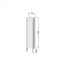 Шкафчик напольный Duravit XViu 40 x 36 х h201 см, графит матовый (XV1335LB149) фото 3 Aquada.com.ua