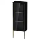 Шкафчик напольный со стеклянными дверцами Duravit XViu 40 x 24 х h113 см, чёрный глянцевый (XV1360LB140) фото 1 Aquada.com.ua