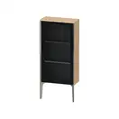Шкафчик напольный со стеклянными дверцами Duravit XViu 50 x 24 х h113 см, дуб брашированный (XV1361LB112) фото 1 Aquada.com.ua