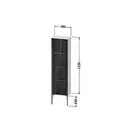 Шкафчик напольный со стеклянными дверцами Duravit XViu 40 x 24 х h157 см, белый глянцевый (XV1365LB122) фото 3 Aquada.com.ua