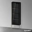 Шкафчик напольный со стеклянными дверцами Duravit XViu 50 x 24 х h157 см, чёрный глянцевый (XV1366LB140) фото 2 Aquada.com.ua