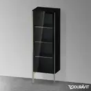 Шкафчик напольный со стеклянными дверцами Duravit XViu 50 x 36 х h157 см, чёрный глянцевый (XV1368LB140) фото 2 Aquada.com.ua