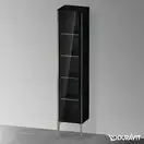 Шкафчик напольный со стеклянными дверцами Duravit XViu 40 x 36 х h201 см, чёрный глянцевый (XV1375LB140) фото 2 Aquada.com.ua