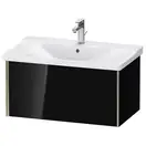 Тумба подвесная под раковину Duravit XViu 81 x 46,9 см, чёрный глянцевый (XV40160B140) фото 1 Aquada.com.ua