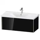 Тумба подвесная под раковину Duravit XViu 101 x 46,9 см, чёрный глянцевый (XV40170B140) фото 1 Aquada.com.ua