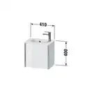 Тумба подвесная под раковину Duravit XViu 41 x 29 см, дуб европейский (XV4024LB152) фото 3 Aquada.com.ua