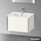 Тумба подвесная под раковину Duravit XViu 61 x 48 см, белый глянцевый (XV40250B122) фото 2 Aquada.com.ua