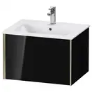 Тумба подвесная под раковину Duravit XViu 61 x 48 см, чёрный глянцевый (XV40250B140) фото 1 Aquada.com.ua