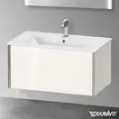 Тумба подвесная под раковину Duravit XViu 81 x 48 см, белый глянцевый (XV40260B122) фото 2 Aquada.com.ua