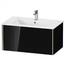 Тумба подвесная под раковину Duravit XViu 81 x 48 см, чёрный глянцевый (XV40260B140) фото 1 Aquada.com.ua