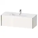 Тумба подвесная под раковину Duravit XViu 121 x 48 см, белый глянцевый (XV40280B122) фото 1 Aquada.com.ua