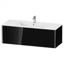 Тумба подвесная под раковину Duravit XViu 121 x 48 см, чёрный глянцевый (XV40280B140) фото 1 Aquada.com.ua